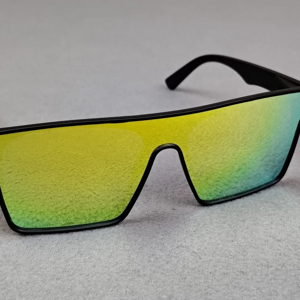 Rebel Reaper Sunglasses Gold Lens Flat Top OFFGRD Style Mirror Surfer Biker NEW